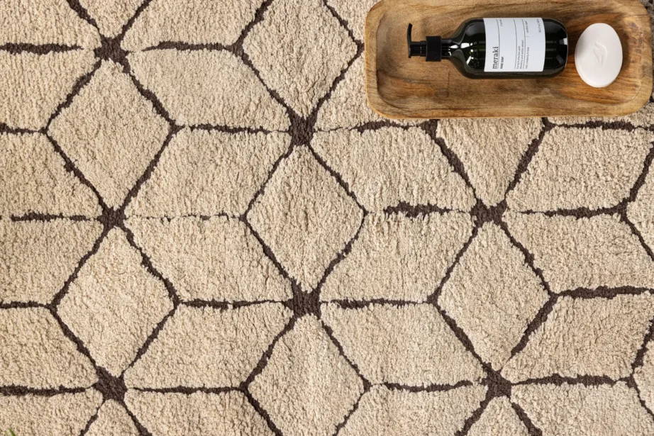 Pehmest puuvillast vannitoavaip Petrus, elevandiluu/tumepruun, 60 × 90 cm, 30141-122 – 4