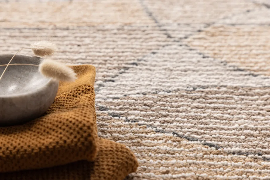 Puuvillane vannitoavaip Loui, elevandiluu-hall-liiv (60 × 90 cm), 30145-113 – 5