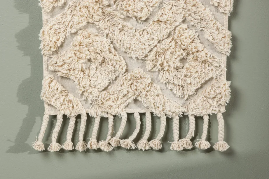 Mustriline murdvalge puuvillane seinavaip Hilda (60×90 cm), 30147-101 – 4