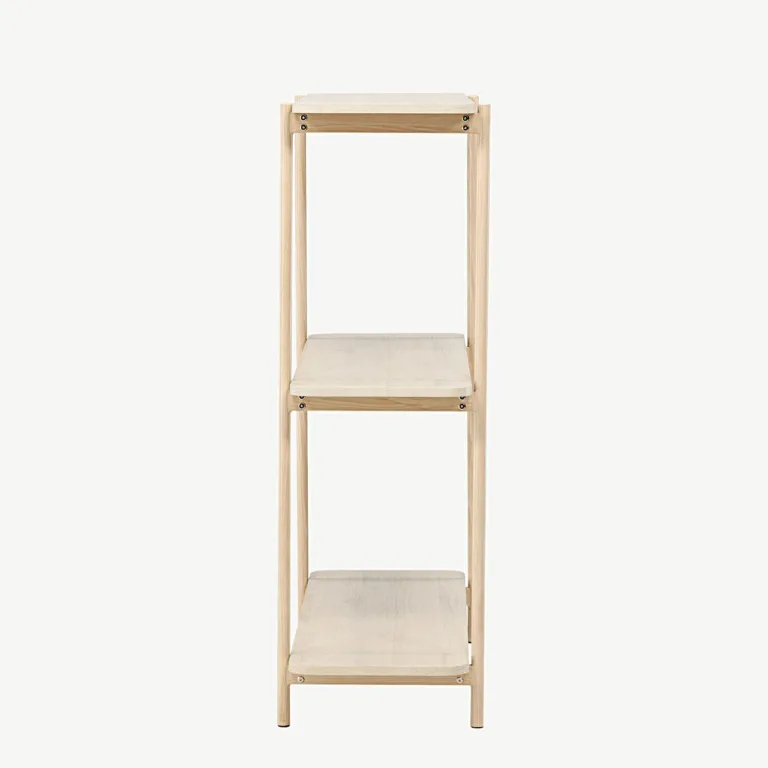 Heimi valge põhjamaine riiul terasraamiga, 120 cm - 30152-130