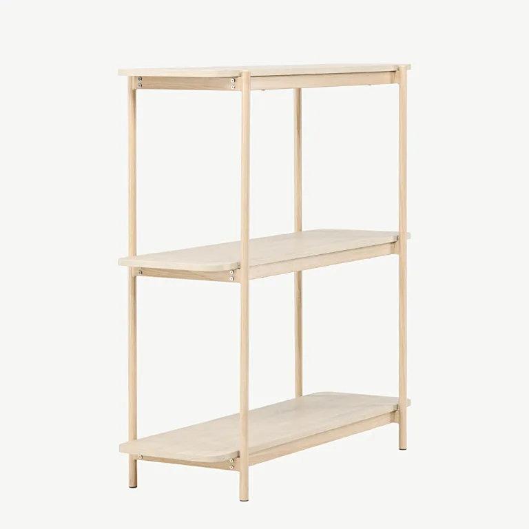 Heimi valge põhjamaine riiul terasraamiga, 120 cm - 30152-130
