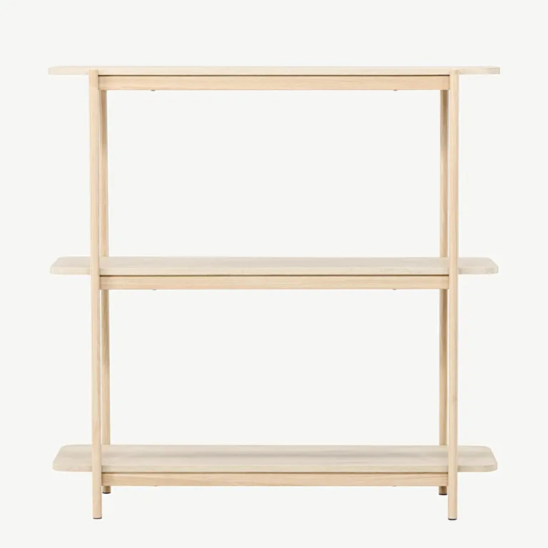 Heimi valge põhjamaine riiul terasraamiga, 120 cm - 30152-130