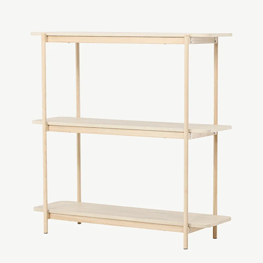 Heimi valge põhjamaine riiul terasraamiga, 120 cm, 30152-130