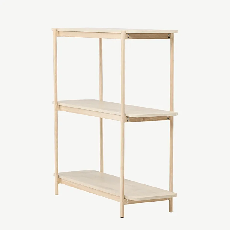 Heimi valge põhjamaine riiul terasraamiga, 120 cm - 30152-130