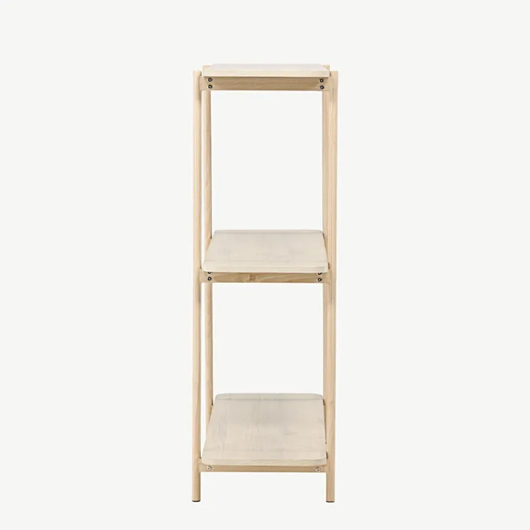 Heimi valge põhjamaine riiul terasraamiga, 120 cm - 30152-130
