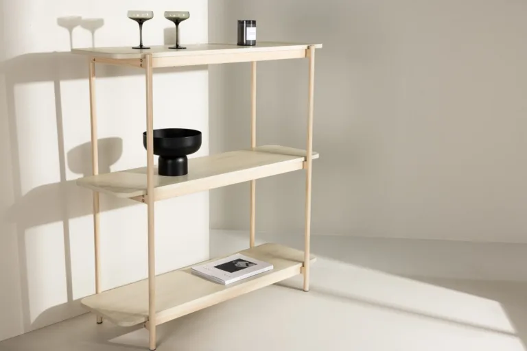 Heimi valge põhjamaine riiul terasraamiga, 120 cm - 30152-130