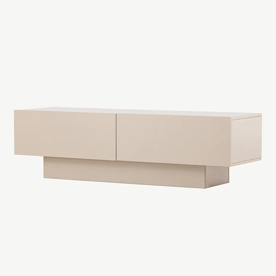 Beež melamiinkattega TV-alus Cuenca klaasriiuliga, 30168-103 – 5