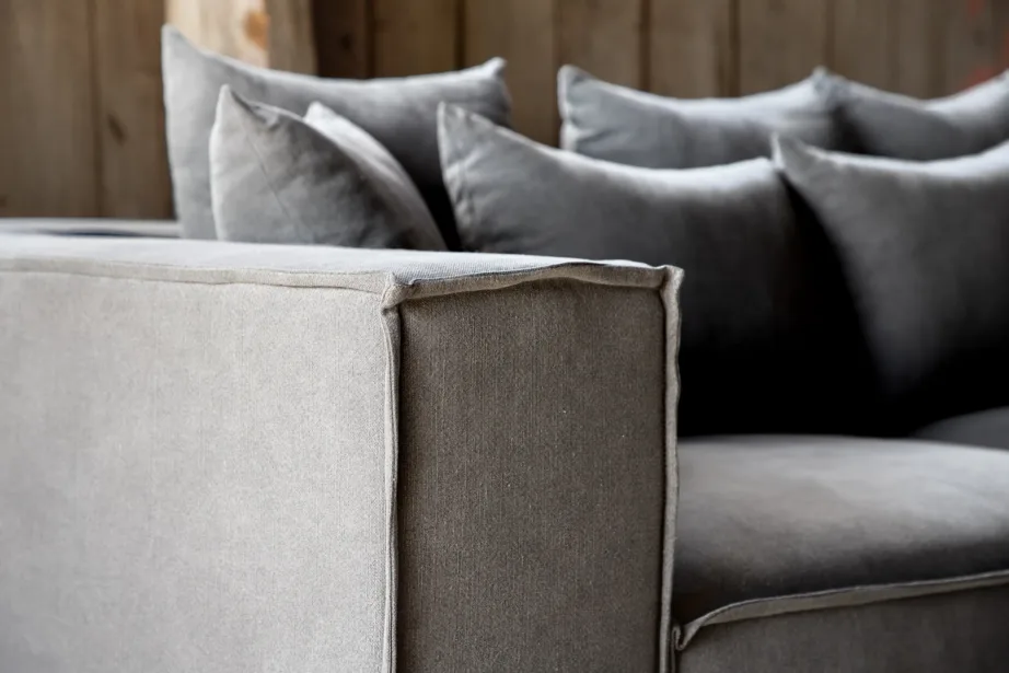 Gillholmeni hall 3-kohaline diivan, polüester-linane kangas, lai käetugi, skandinaavia stiil, 40000-102 – 9