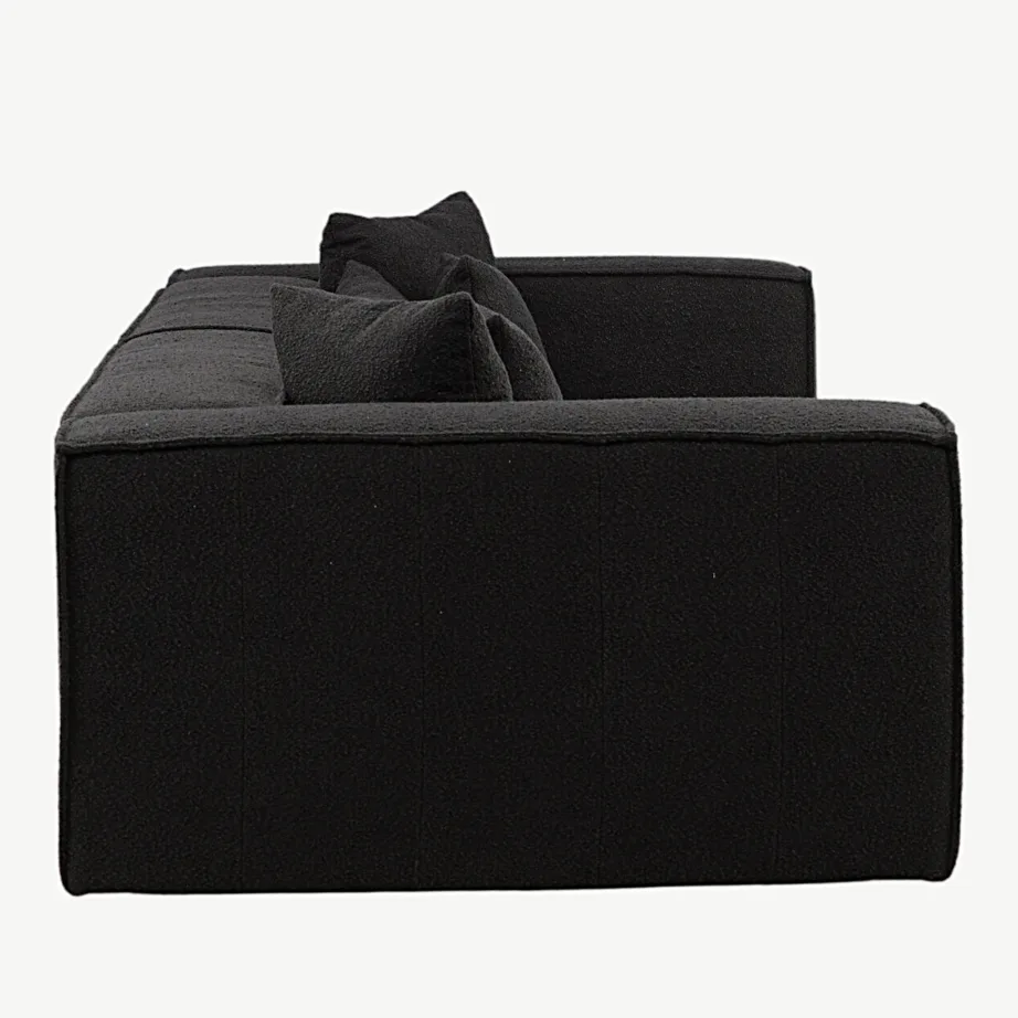Gillholmeni kolmekohaline must bukleedist diivan (Vind), 40000-103 – 2