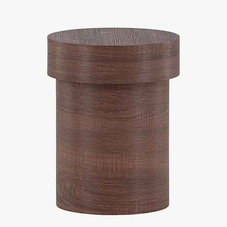 Kõrge silindriline abilaud Malungi (pruun MDF, ø35 cm) - 41000-123