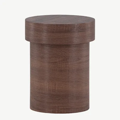 Kõrge silindriline abilaud Malungi (pruun MDF, ø35 cm) - 41000-123