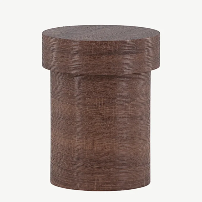 Kõrge silindriline abilaud Malungi (pruun MDF, ø35 cm) - 41000-123