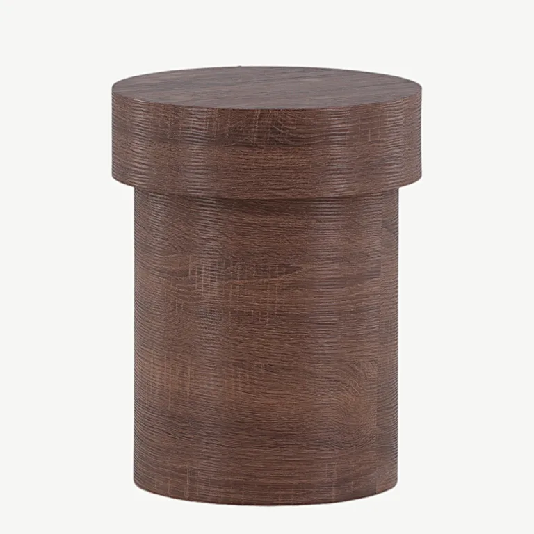 Kõrge silindriline abilaud Malungi (pruun MDF, ø35 cm) - 41000-123