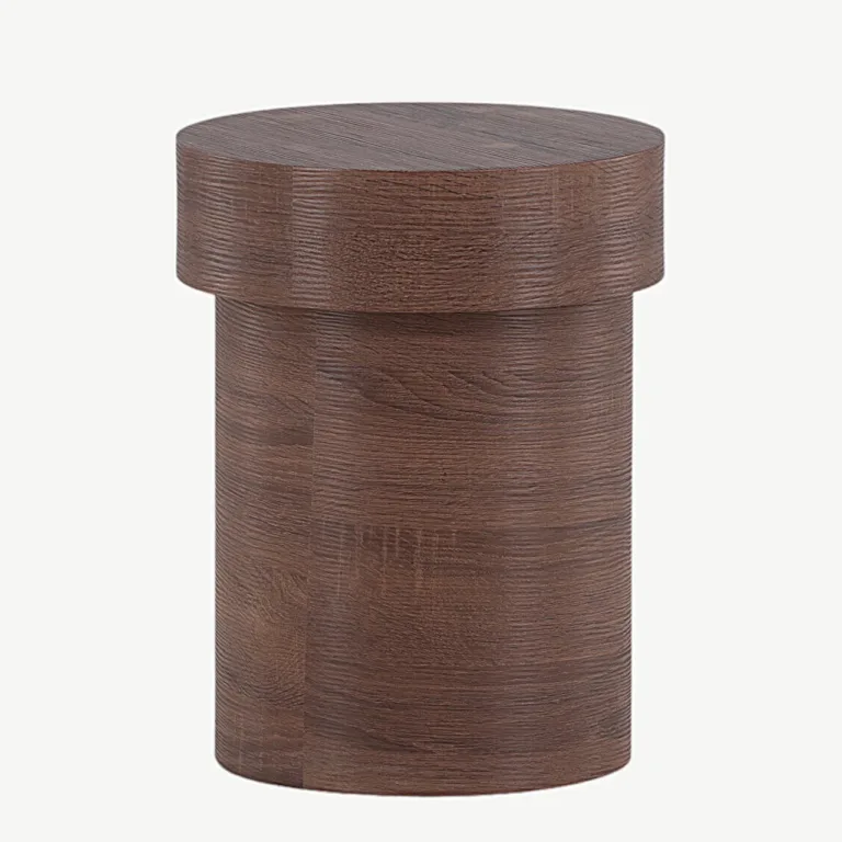 Kõrge silindriline abilaud Malungi (pruun MDF, ø35 cm) - 41000-123
