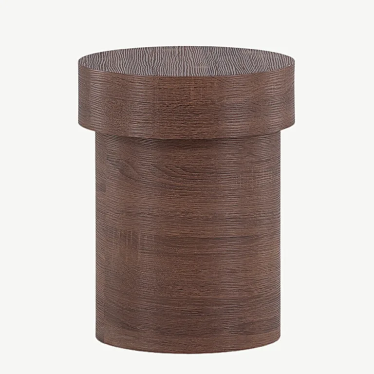 Kõrge silindriline abilaud Malungi (pruun MDF, ø35 cm) - 41000-123