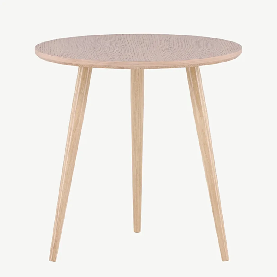 Ümmargune valge abilaud Askim, Ø48 cm (Vind), 41000-270 – 2