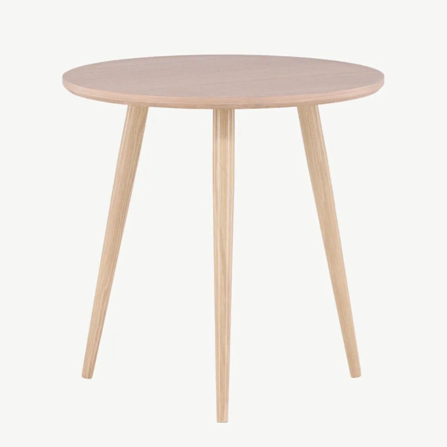 Ümmargune valge abilaud Askim, Ø48 cm (Vind), 41000-270 – 4