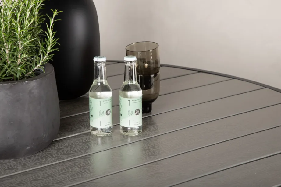 Parma ümmargune õuelaud puitplastkomposiidist, musta alumiiniumraamiga, ø140 cm, 4145-408 – 10