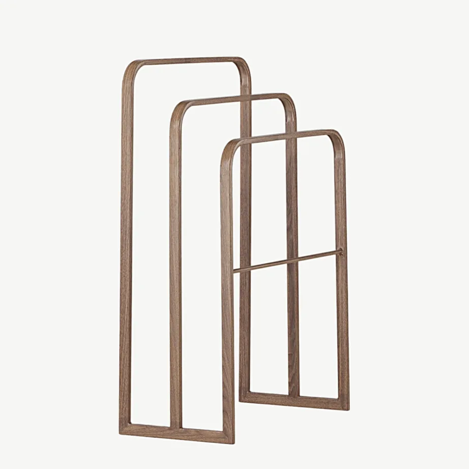 Mokkavärvi terasest vabaltseisev riidehoidja Drammen, kolmekordse riputusvõimalusega, 42000-125 – 3