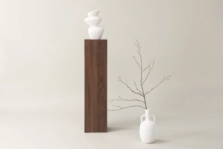 Kõrge tumepruun MDF abilauapjedestaal Ramsvik (23 × 23 × 95 cm) - 42000-304