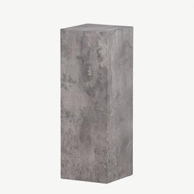 Ramsvik hall betoonilaadse viimistlusega küljelaud-pjedestaal (MDF, 65 cm) - 42000-317