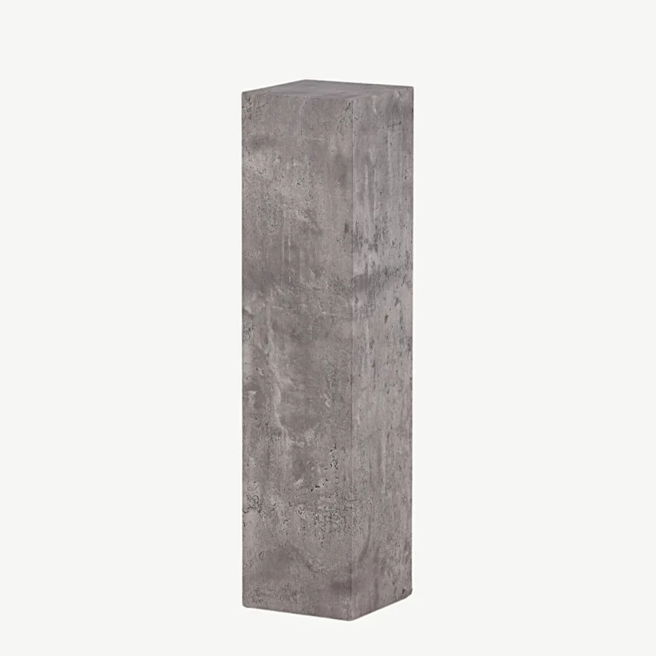 Kõrge halli betooniviimistlusega postament Ramsvik (MDF, 95 cm), 42000-327