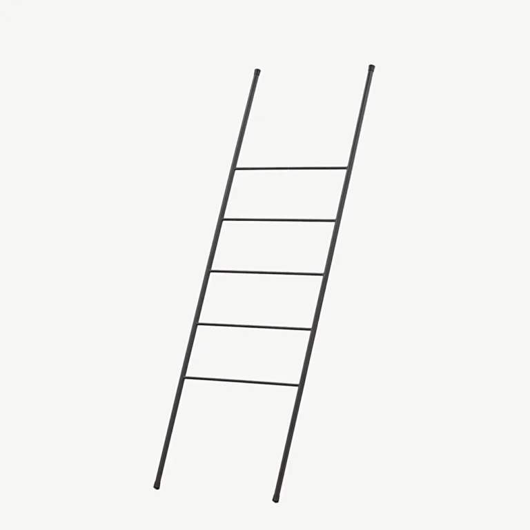 Minimalistlik mustast terasest riidenagi Drammen, vastu seina toetuv (160 cm) - 42000-438