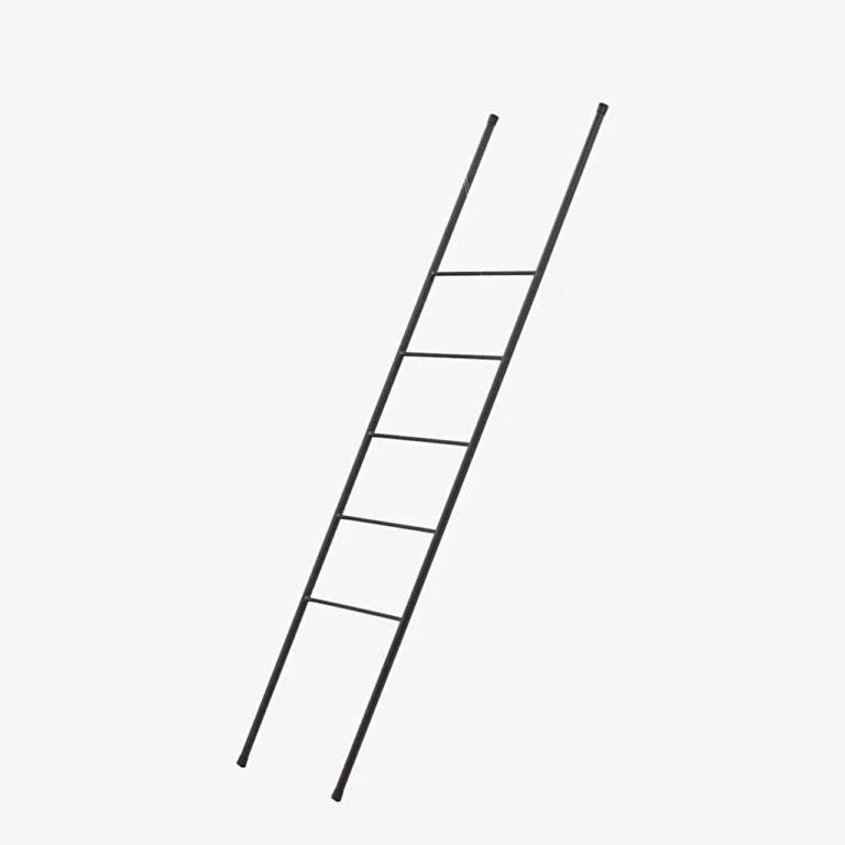 Minimalistlik mustast terasest riidenagi Drammen, vastu seina toetuv (160 cm) - 42000-438