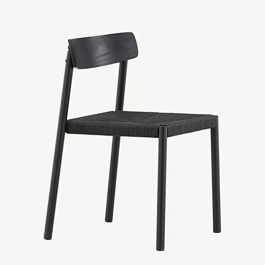 Malmöni must köiest söögitool, puidust seljatugi, VIND, 43000-121 – 3