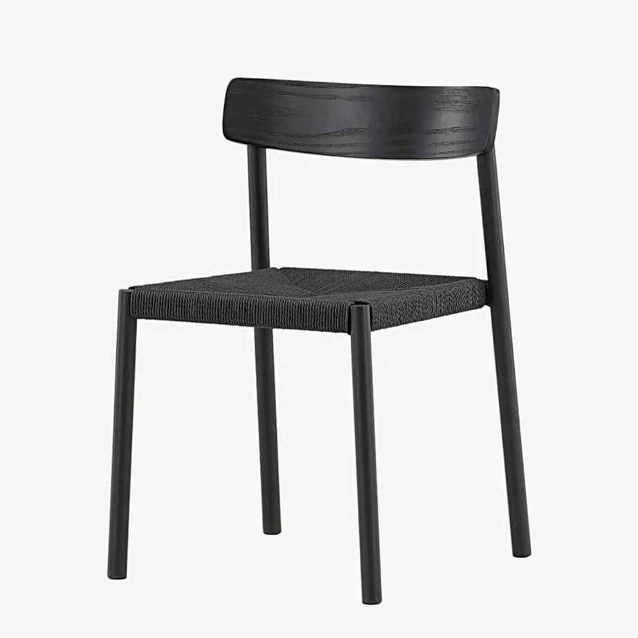 Malmöni must köiest söögitool, puidust seljatugi, VIND, 43000-121 – 5