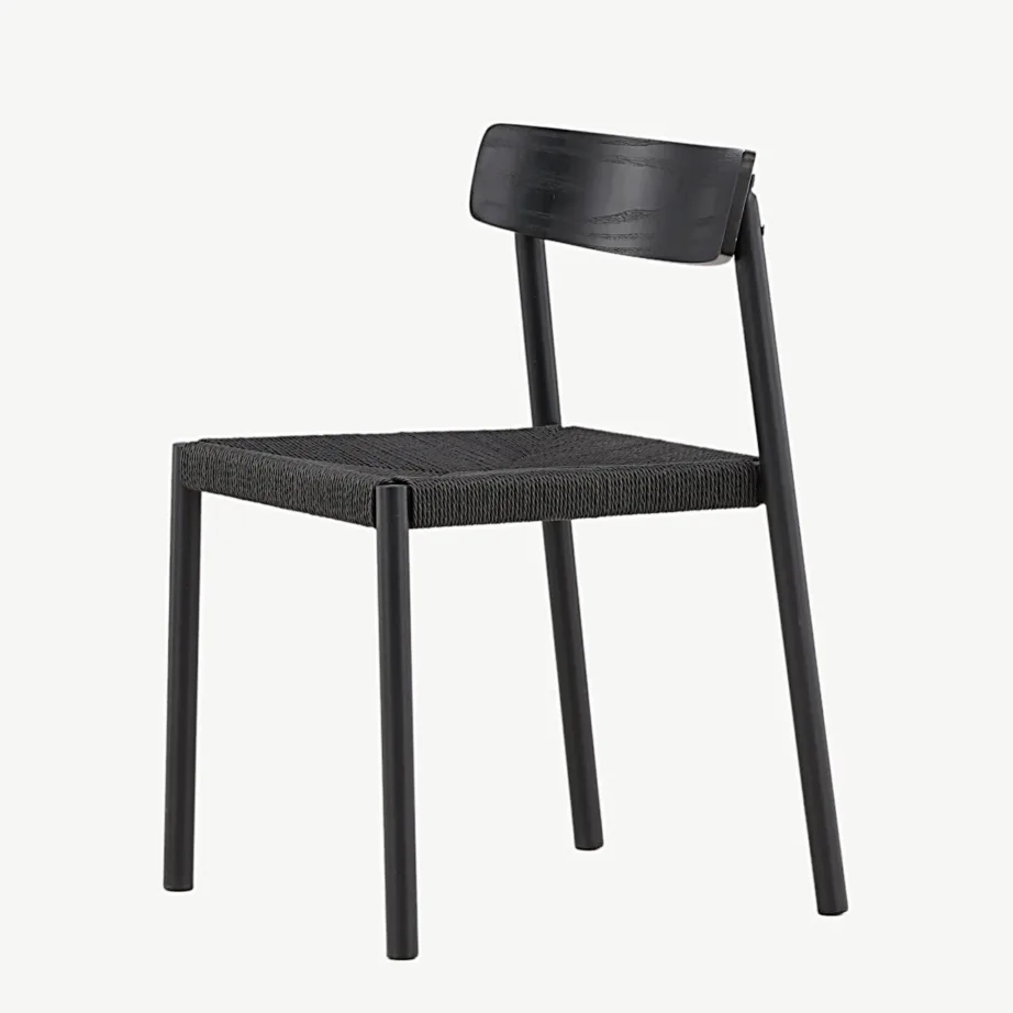 Malmöni must köiest söögitool, puidust seljatugi, VIND, 43000-121 – 6