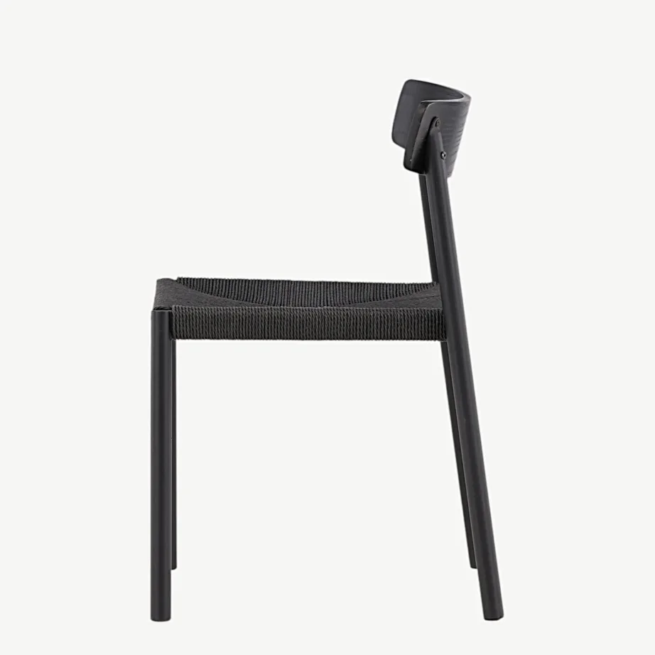 Malmöni must köiest söögitool, puidust seljatugi, VIND, 43000-121 – 7