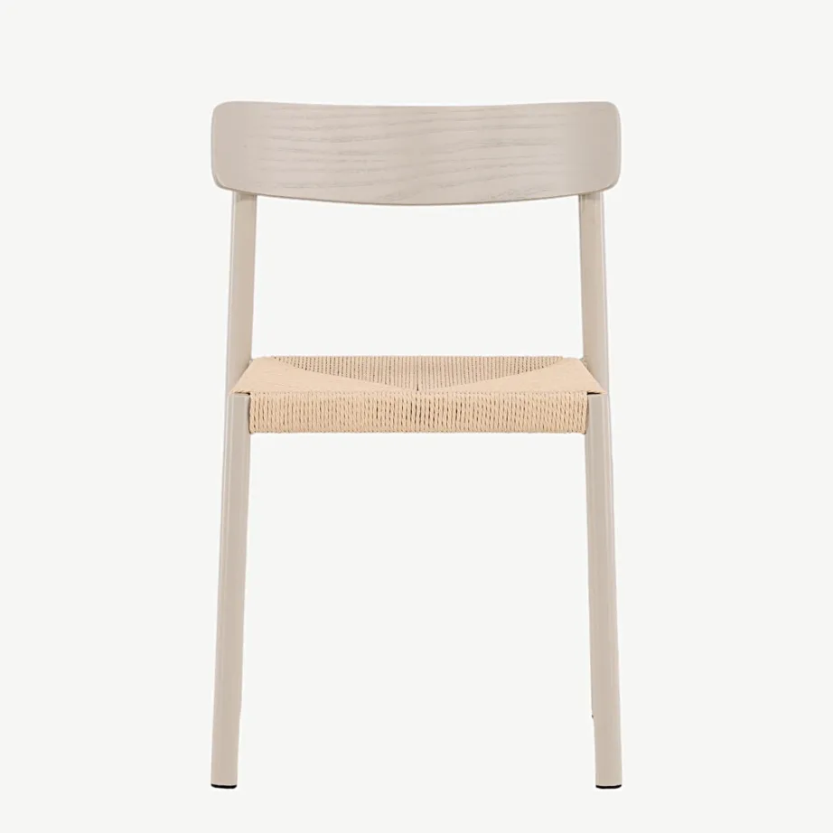 Skandinaavia stiilis söögitool Malmön, hallikasbeež/beež teras ja rotang, 43000-122 – 4