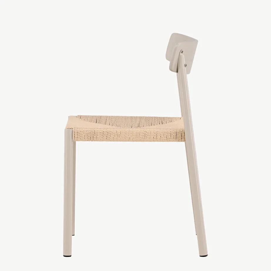 Skandinaavia stiilis söögitool Malmön, hallikasbeež/beež teras ja rotang, 43000-122 – 7