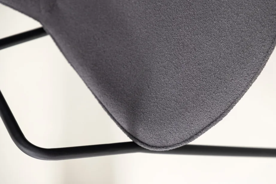 Täispolsterdatud söögitool Klädesholmen tumehalli buklee ja musta terasraamiga, 43000-139 – 11