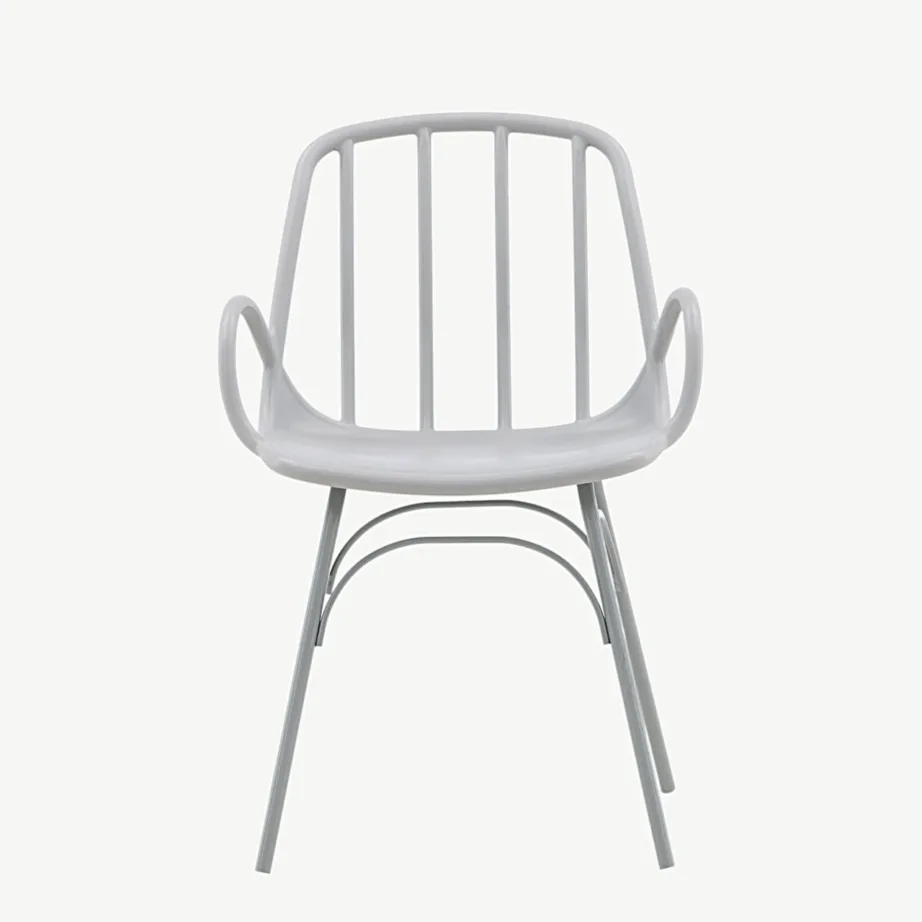 Söögitool Dyröni hallikasbeežist plastist ja terasest, käetugedega, 43000-262 – 5