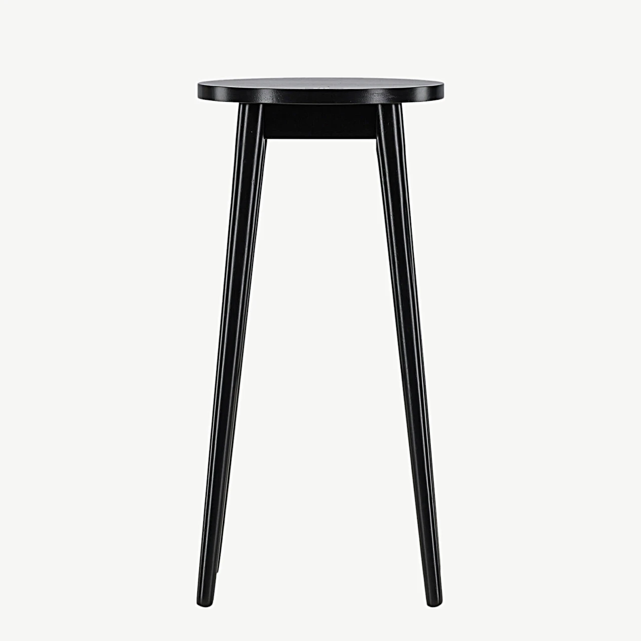 Mustast kummipuidust minimalistlik baaritool Mollösand jalatoega - 44100-061