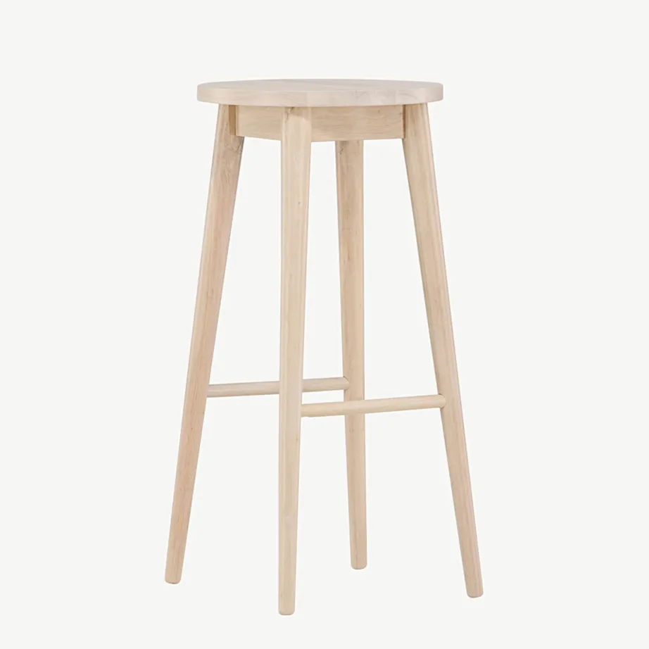 Valge peitsiga kummipuidust baaritool Mollösand, 75 cm, 44100-062 – 3