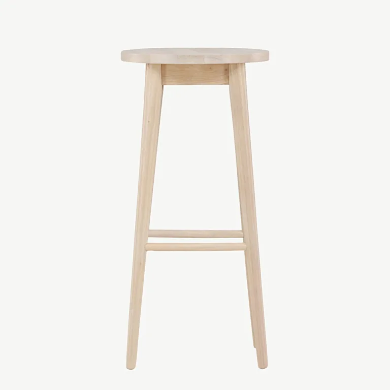 Valge peitsiga kummipuidust baaritool Mollösand, 75 cm - 44100-062
