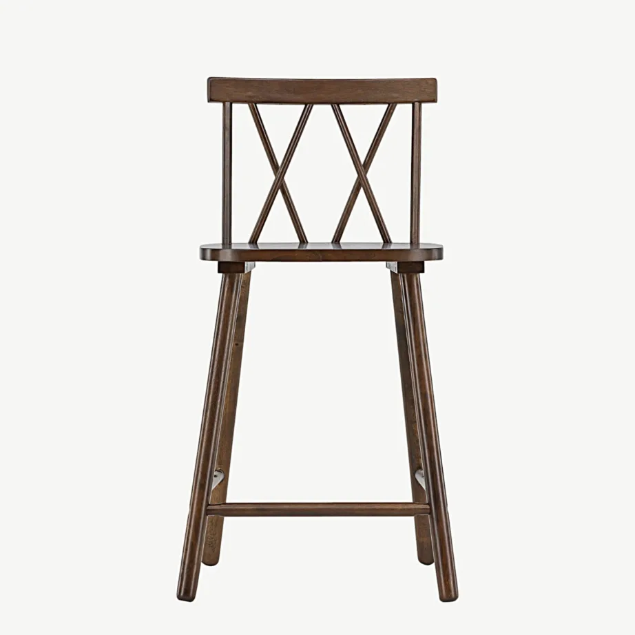 Mollöström kummipuidust baaritool mokaavärvi viimistlusega, seljatoega, 44100-073 – 4