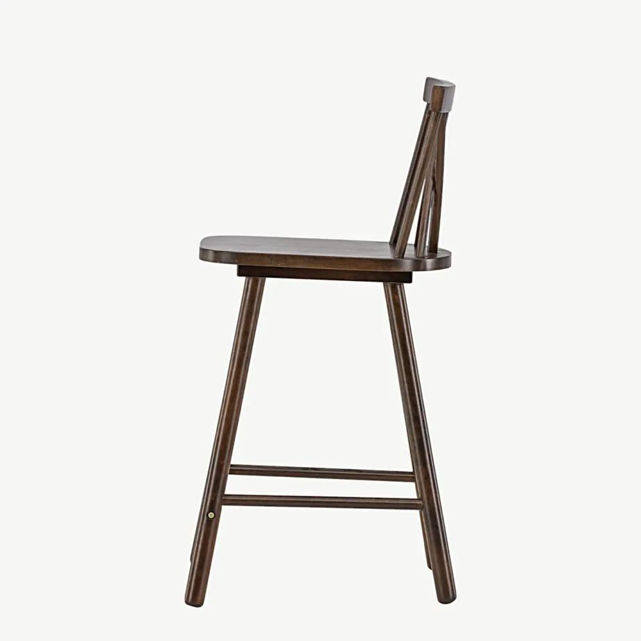 Mollöström kummipuidust baaritool mokaavärvi viimistlusega, seljatoega, 44100-073 – 7