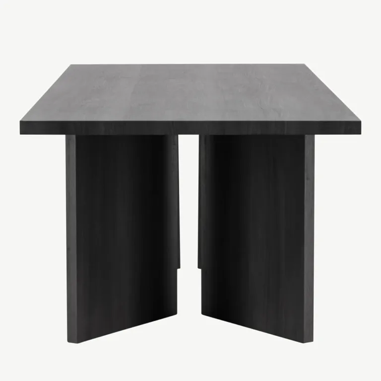 Mustast MDF-plaadist söögilaud Bassholmen 240 × 100 cm - 46000-100
