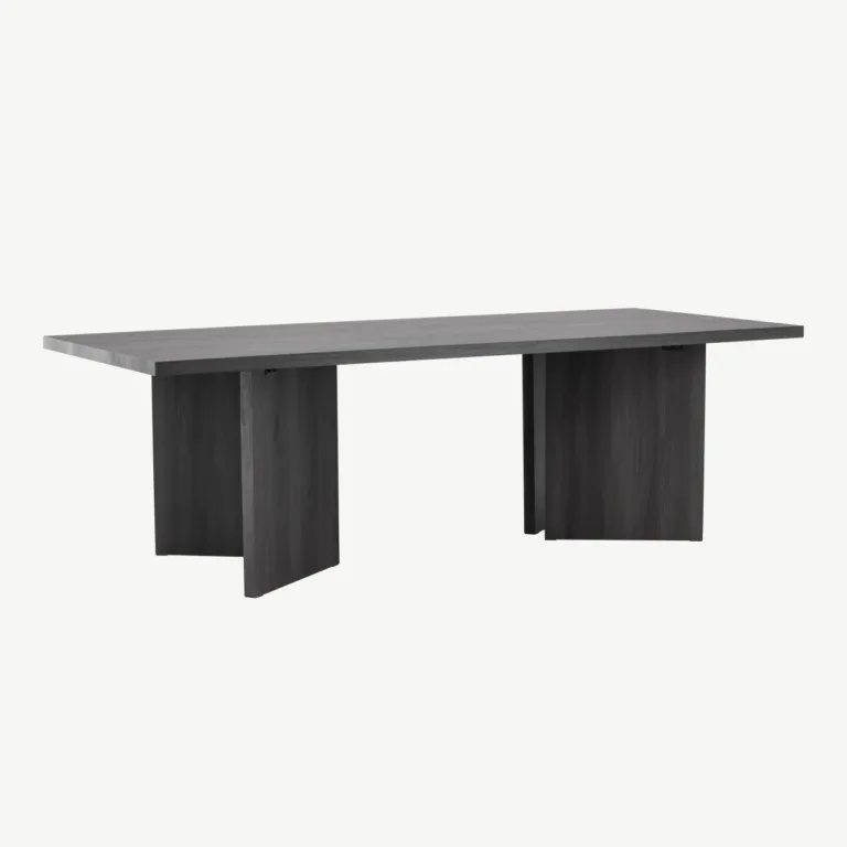 Mustast MDF-plaadist söögilaud Bassholmen 240 × 100 cm - 46000-100