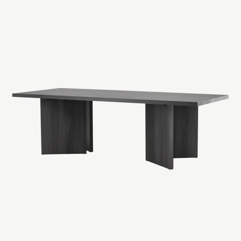 Mustast MDF-plaadist söögilaud Bassholmen 240 × 100 cm - 46000-100