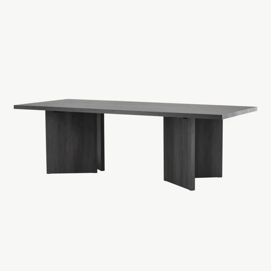 Mustast MDF-plaadist söögilaud Bassholmen 240 × 100 cm, 46000-100 – 5