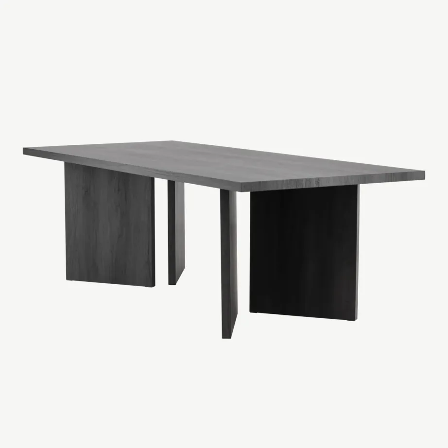 Mustast MDF-plaadist söögilaud Bassholmen 240 × 100 cm, 46000-100 – 6