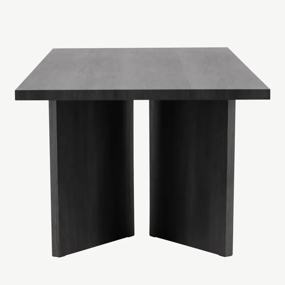 Mustast MDF-plaadist söögilaud Bassholmen 240 × 100 cm, 46000-100 – 7