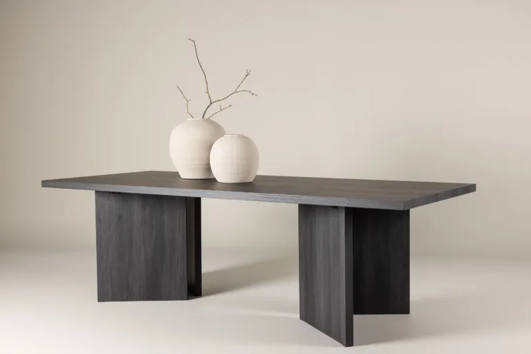 Mustast MDF-plaadist söögilaud Bassholmen 240 × 100 cm - 46000-100