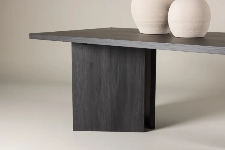 Mustast MDF-plaadist söögilaud Bassholmen 240 × 100 cm - 46000-100
