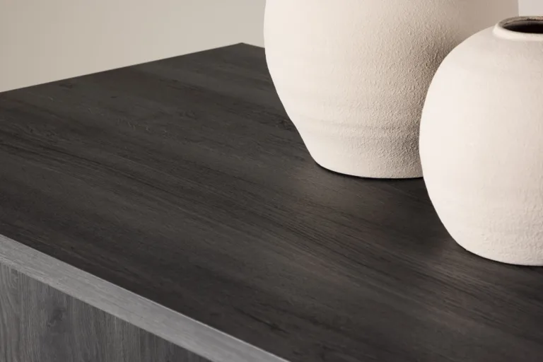 Mustast MDF-plaadist söögilaud Bassholmen 240 × 100 cm - 46000-100